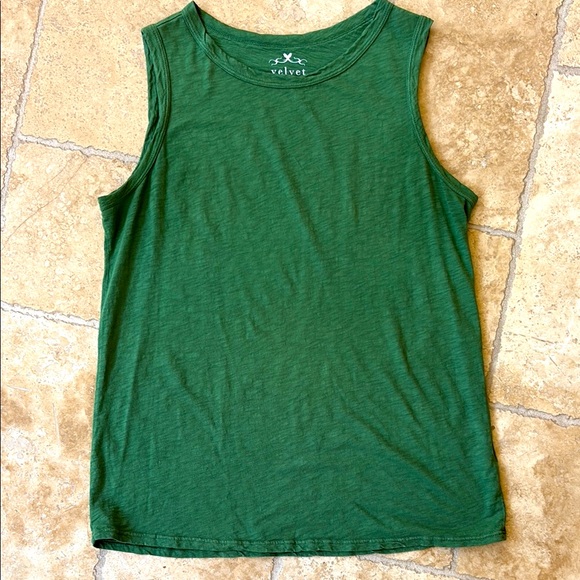 Velvet Women's Green Tank Top - Picture 1 of 3